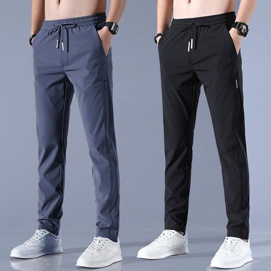 Dynamic Duo: Men's NS Lycra Track Pants Pack of 2 - Your Ultimate Comfort Combo!
